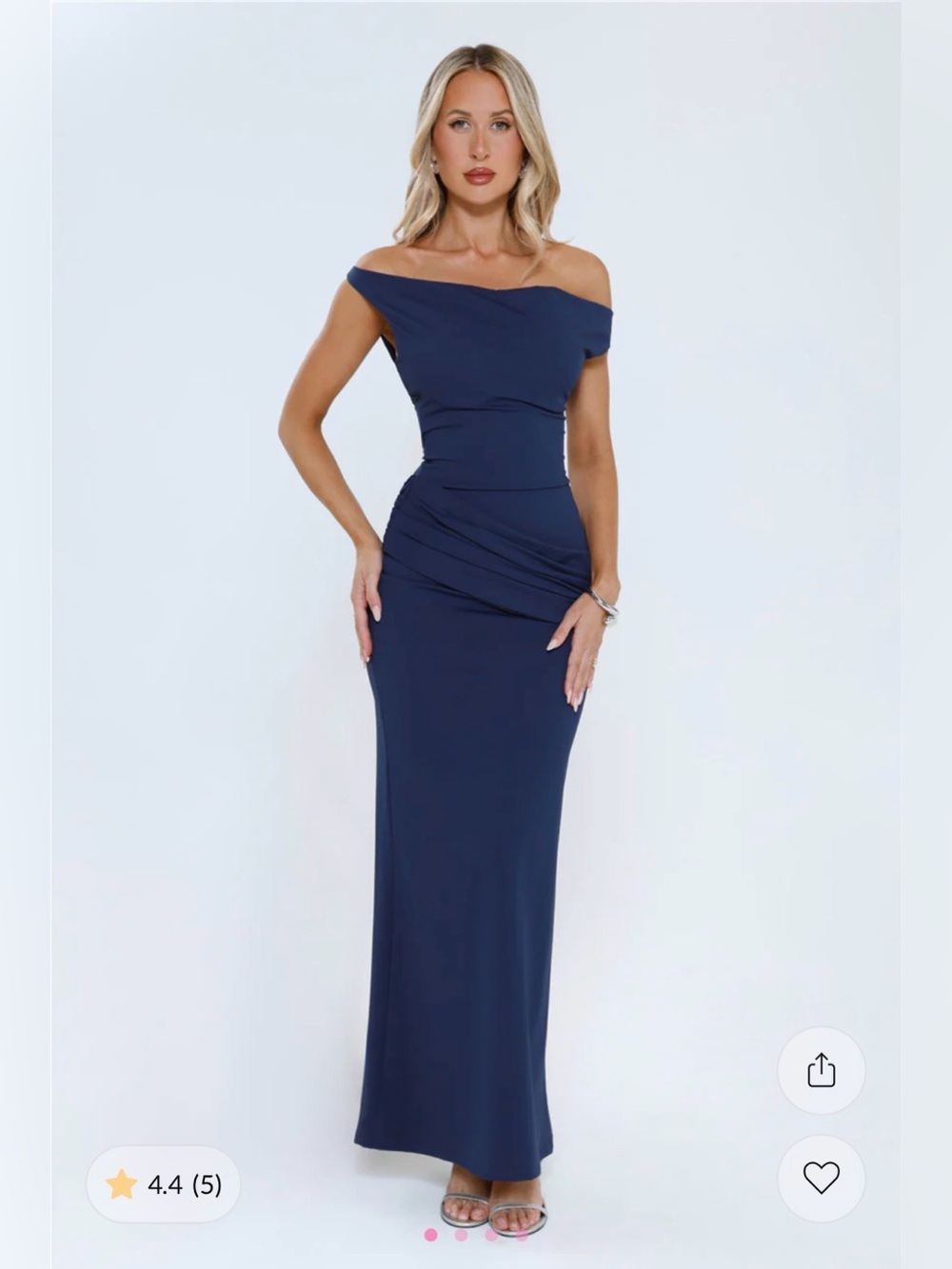 Hello Molly Maxi formal dress navy